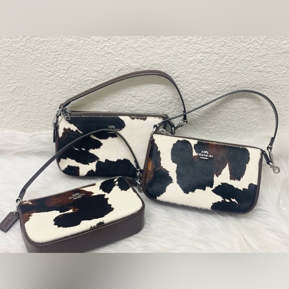 COACH Nolita 19 With Cow Print CCV61, cow printed haircalf/Sv/Cow Multi NWT - Picture 16 of 16